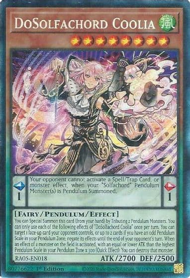 DoSolfachord Coolia Collectors Rare Rarity Collection 5 Yu-Gi-Oh! card