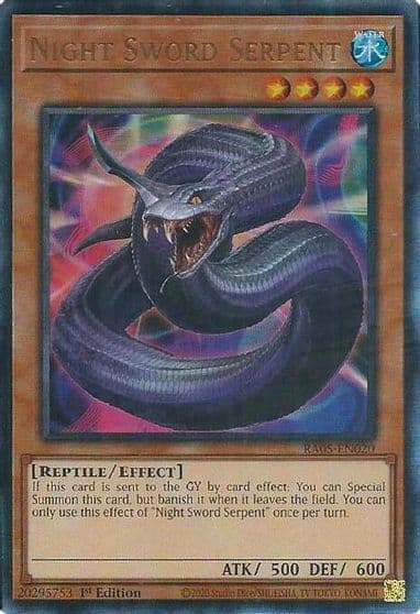 Night Sword Serpent Ultimate Rare Rarity Collection 5 Yu-Gi-Oh! card