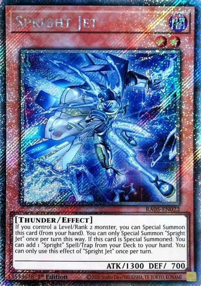 Spright Jet Platinum Secret Rare Rarity Collection 5 Yu-Gi-Oh! card