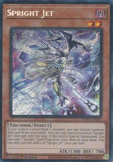 Spright Jet Secret Rare Rarity Collection 5 Yu-Gi-Oh! card
