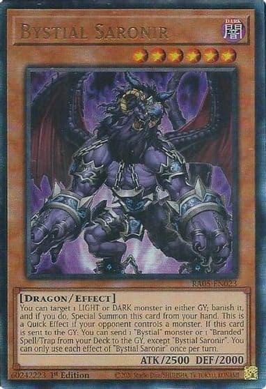 Bystial Saronir Ultimate Rare Rarity Collection 5 Yu-Gi-Oh! card