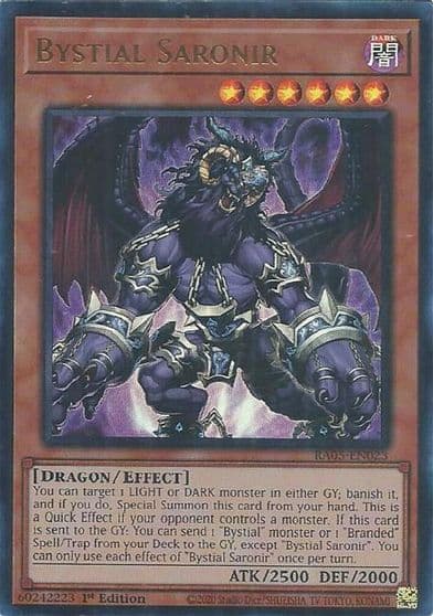 Bystial Saronir Ultra Rare Rarity Collection 5 Yu-Gi-Oh! card
