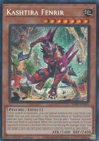 Kashtira Fenrir Secret Rare Rarity Collection 5 Yu-Gi-Oh! card