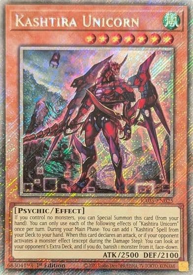 Kashtira Unicorn Platinum Secret Rare Rarity Collection 5 Yu-Gi-Oh! card