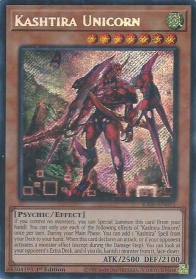 Kashtira Unicorn Secret Rare Rarity Collection 5 Yu-Gi-Oh! card