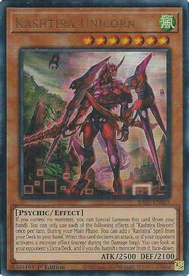 Kashtira Unicorn Ultimate Rare Rarity Collection 5 Yu-Gi-Oh! card