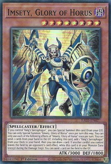 Imsety Glory of Horus Rarity Collection 5 Yu-Gi-Oh! card