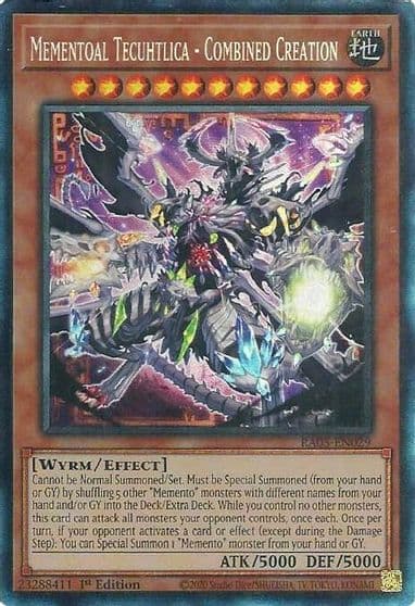 Mementoal Tecuhtlica Combined Creation Collectors Rare Rarity Collection 5 Yu-Gi-Oh! card