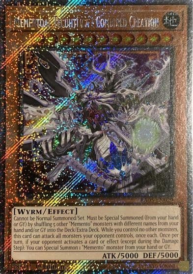 Mementoal Tecuhtlica Combined Creation Platinum Secret Rare Rarity Collection 5 Yu-Gi-Oh! card