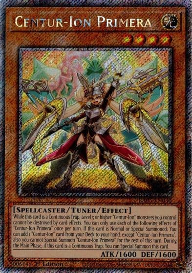 Centur Ion Primera Platinum Secret Rare Rarity Collection 5 Yu-Gi-Oh! card