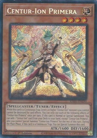 Centur Ion Primera Secret Rare Rarity Collection 5 Yu-Gi-Oh! card