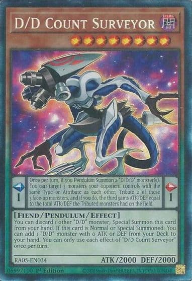 D D Count Surveyor Collectors Rare Rarity Collection 5 Yu-Gi-Oh! card