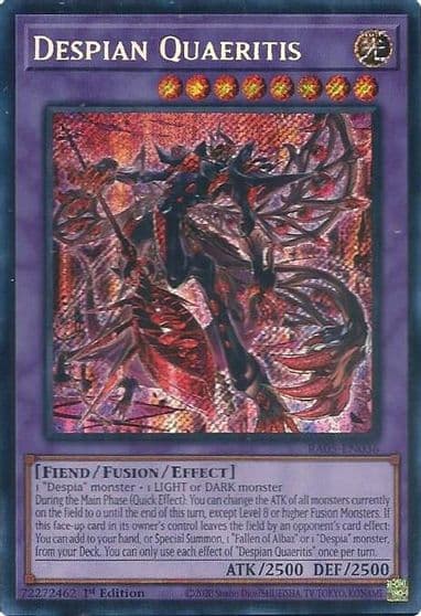 Despian Quaeritis Secret Rare Rarity Collection 5 Yu-Gi-Oh! card