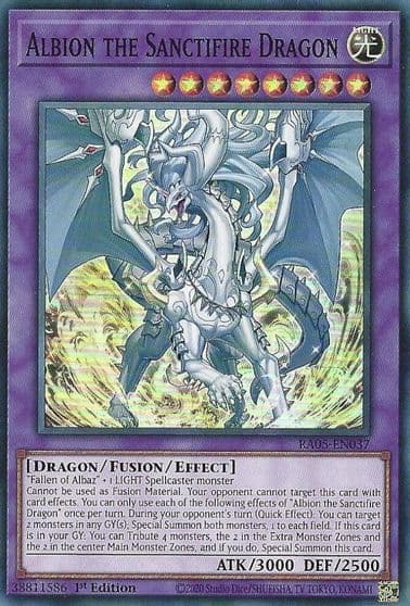 Albion the Sanctifire Dragon Rarity Collection 5 Yu-Gi-Oh! card