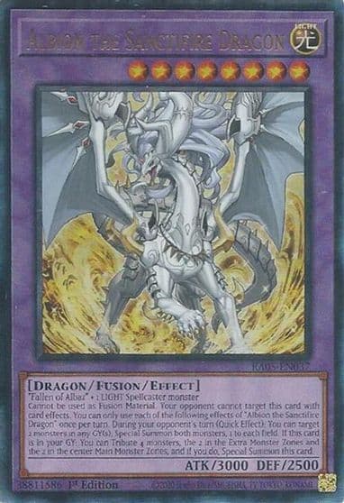 Albion the Sanctifire Dragon Ultimate Rare Rarity Collection 5 Yu-Gi-Oh! card