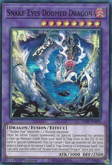 Snake Eyes Doomed Dragon Rarity Collection 5 Yu-Gi-Oh! card