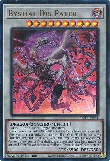 Bystial Dis Pater Ultra Rare Rarity Collection 5 Yu-Gi-Oh! card