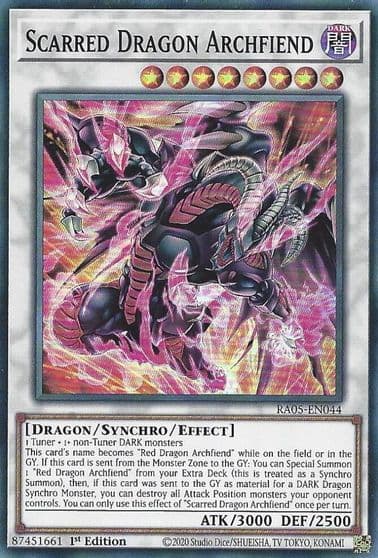 Scarred Dragon Archfiend Rarity Collection 5 Yu-Gi-Oh! card