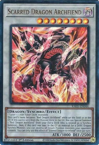 Scarred Dragon Archfiend Ultra Rare Rarity Collection 5 Yu-Gi-Oh! card