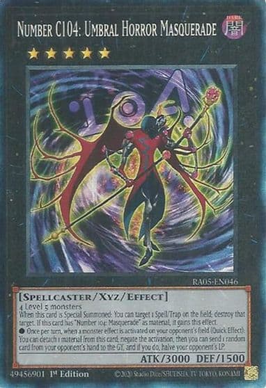 Number C104 Umbral Horror Masquerade Collectors Rare Rarity Collection 5 Yu-Gi-Oh! card
