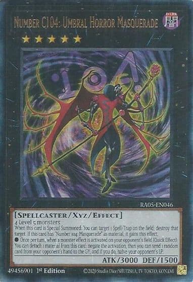 Number C104 Umbral Horror Masquerade Ultimate Rare Rarity Collection 5 Yu-Gi-Oh! card