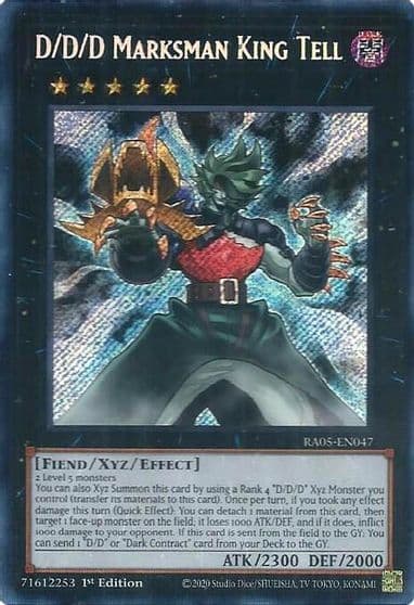 D D D Marksman King Tell Secret Rare Rarity Collection 5 Yu-Gi-Oh! card