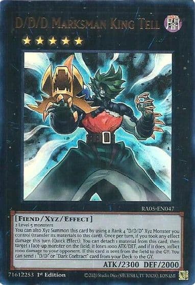 D D D Marksman King Tell Ultra Rare Rarity Collection 5 Yu-Gi-Oh! card