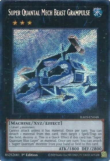 Super Quantal Mech Beast Grampulse Secret Rare Rarity Collection 5 Yu-Gi-Oh! card