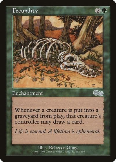 Fecundity Urza's Saga Magic card