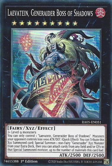 Laevatein Generaider Boss of Shadows Rarity Collection 5 Yu-Gi-Oh! card