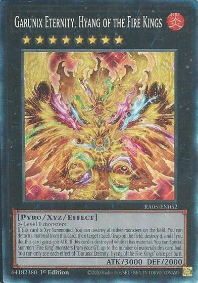 Garunix Eternity Hyang of the Fire Kings Collectors Rare Rarity Collection 5 Yu-Gi-Oh! card
