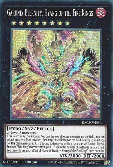 Garunix Eternity Hyang of the Fire Kings Rarity Collection 5 Yu-Gi-Oh! card