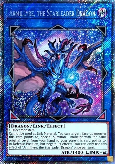 Armillyre the Starleader Dragon Platinum Secret Rare Rarity Collection 5 Yu-Gi-Oh! card