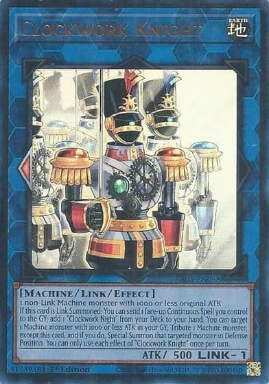Clockwork Knight Ultra Rare Rarity Collection 5 Yu-Gi-Oh! card