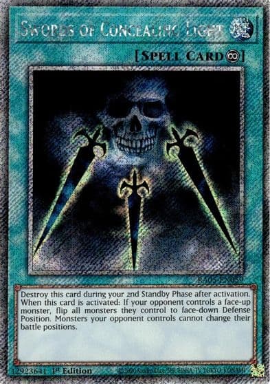 Swords of Concealing Light Platinum Secret Rare Rarity Collection 5 Yu-Gi-Oh! card