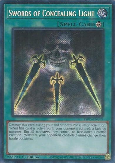Swords of Concealing Light Secret Rare Rarity Collection 5 Yu-Gi-Oh! card