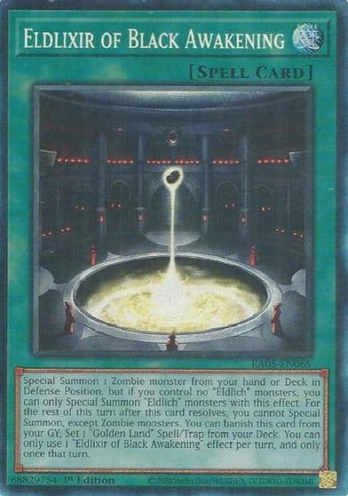 Eldlixir of Black Awakening Collectors Rare Rarity Collection 5 Yu-Gi-Oh! card
