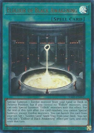 Eldlixir of Black Awakening Ultra Rare Rarity Collection 5 Yu-Gi-Oh! card