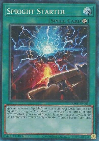 Spright Starter Collectors Rare Rarity Collection 5 Yu-Gi-Oh! card