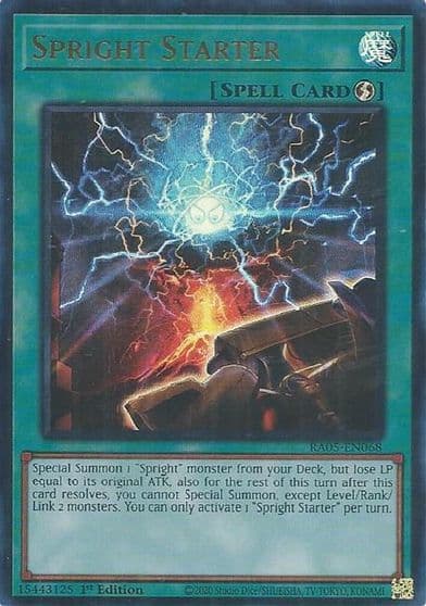 Spright Starter Ultra Rare Rarity Collection 5 Yu-Gi-Oh! card