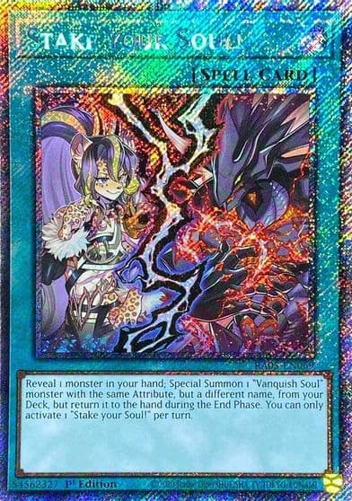 Stake your Soul Platinum Secret Rare Rarity Collection 5 Yu-Gi-Oh! card