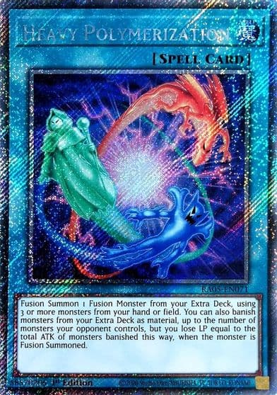Heavy Polymerization Platinum Secret Rare Rarity Collection 5 Yu-Gi-Oh! card