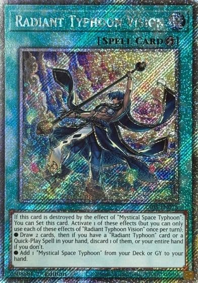 Radiant Typhoon Vision Platinum Secret Rare Rarity Collection 5 Yu-Gi-Oh! card