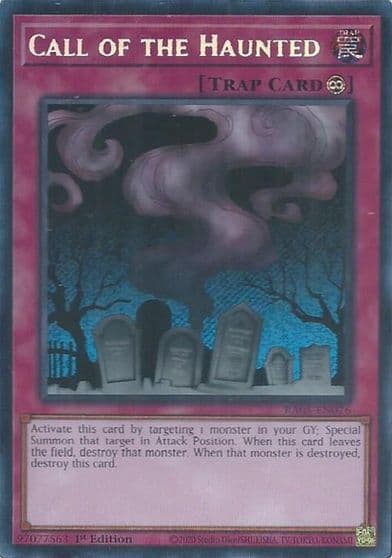 Call of the Haunted Secret Rare Rarity Collection 5 Yu-Gi-Oh! card