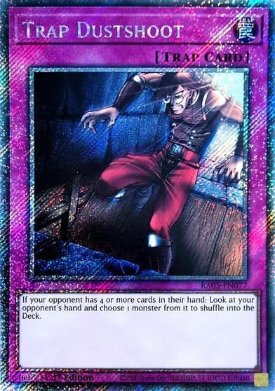 Trap Dustshoot Platinum Secret Rare Rarity Collection 5 Yu-Gi-Oh! card