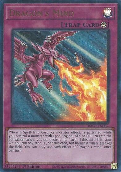 Dragons Mind Ultra Rare Rarity Collection 5 Yu-Gi-Oh! card