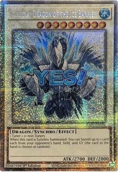 Trishula Dragon of the Ice Barrier Starlight Rare Rarity Collection 5 Yu-Gi-Oh! card