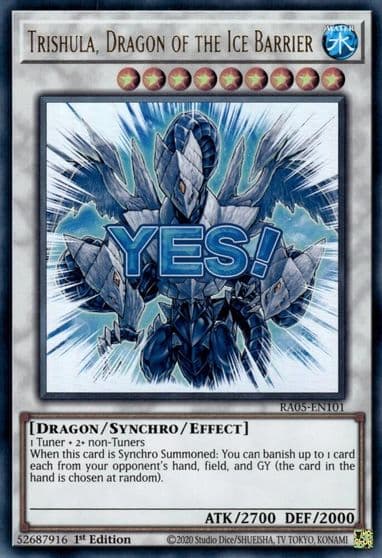 Trishula Dragon of the Ice Barrier Rarity Collection 5 Yu-Gi-Oh! card
