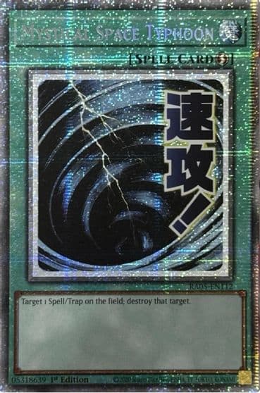 Mystical Space Typhoon Starlight Rare Rarity Collection 5 Yu-Gi-Oh! card