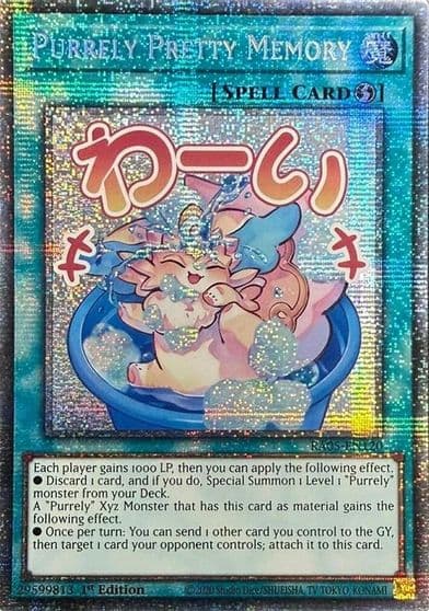 Purrely Pretty Memory Starlight Rare Rarity Collection 5 Yu-Gi-Oh! card